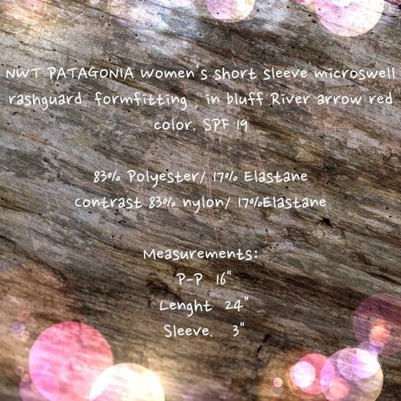 NWT! Sport PATAGONIA Women’s Short-Sleeved Micro Swell Rashguard SZ SX - Picture 10 of 10